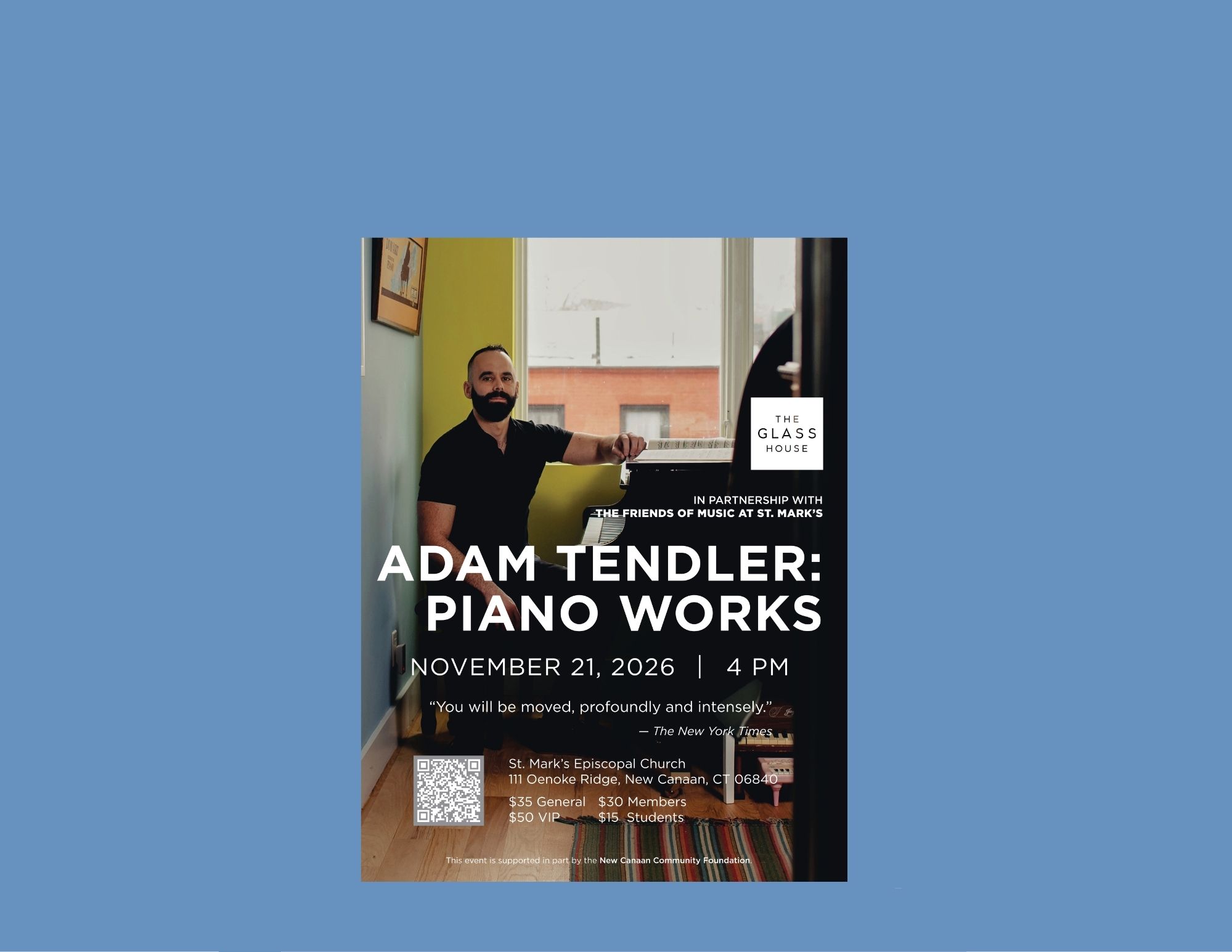 Adam Tendler, Acclaimed Pianist